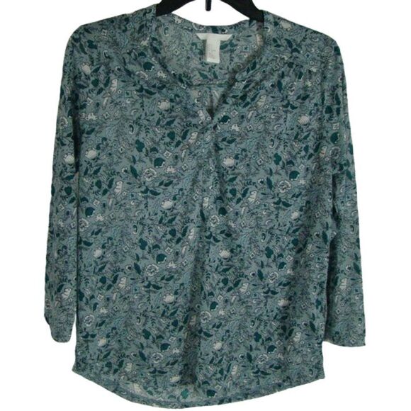 FINAL PRICE H&M Bird & Floral Print Blouse - Picture 1 of 9